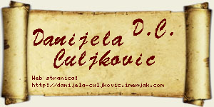 Danijela Čuljković vizit kartica